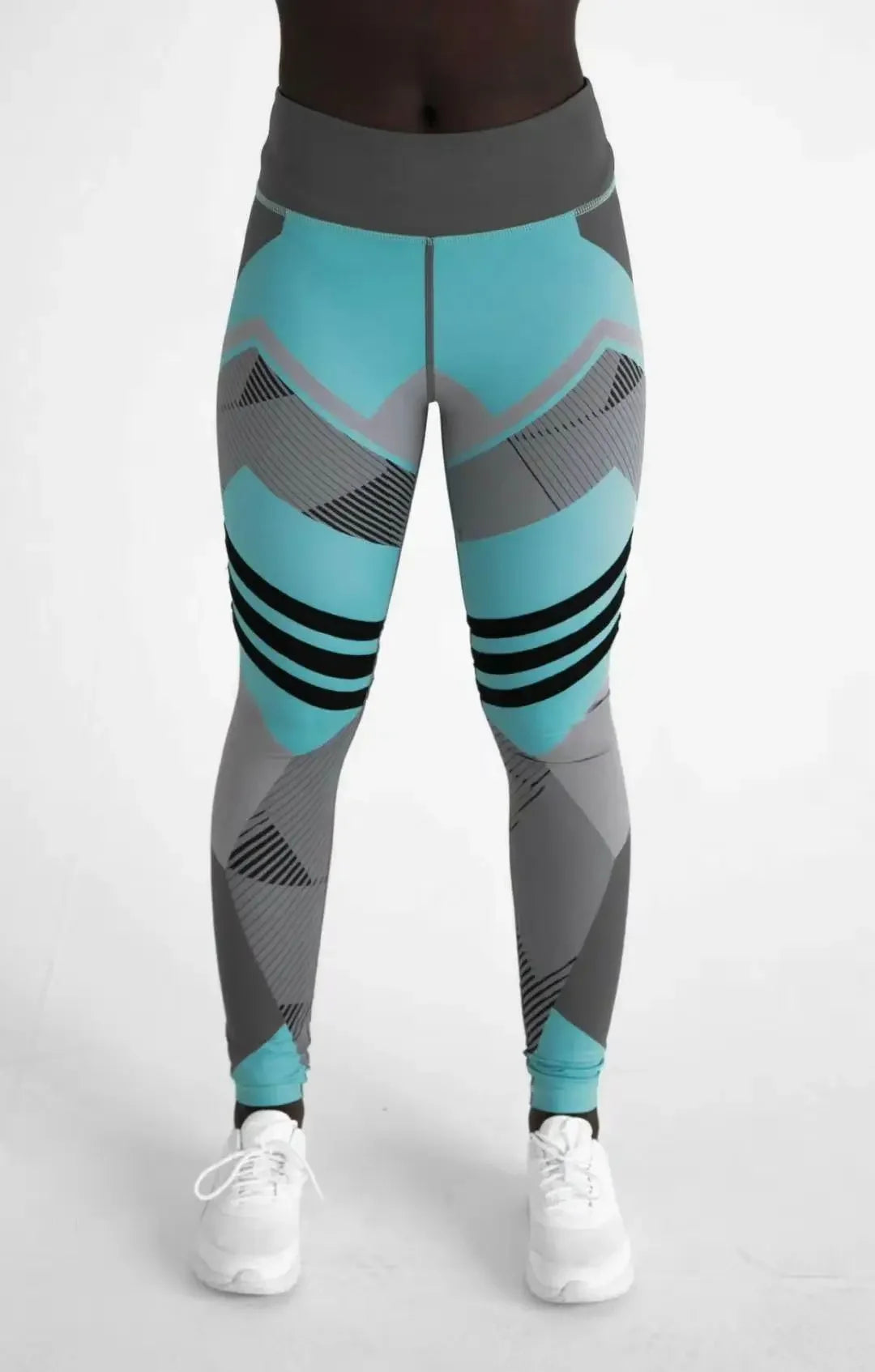 Women Quick Dry Sport Fitness Leggins Geometric Printed Sports Pants Yoga Pants Leggings Slim Tights Trousers For Women S-XXXL