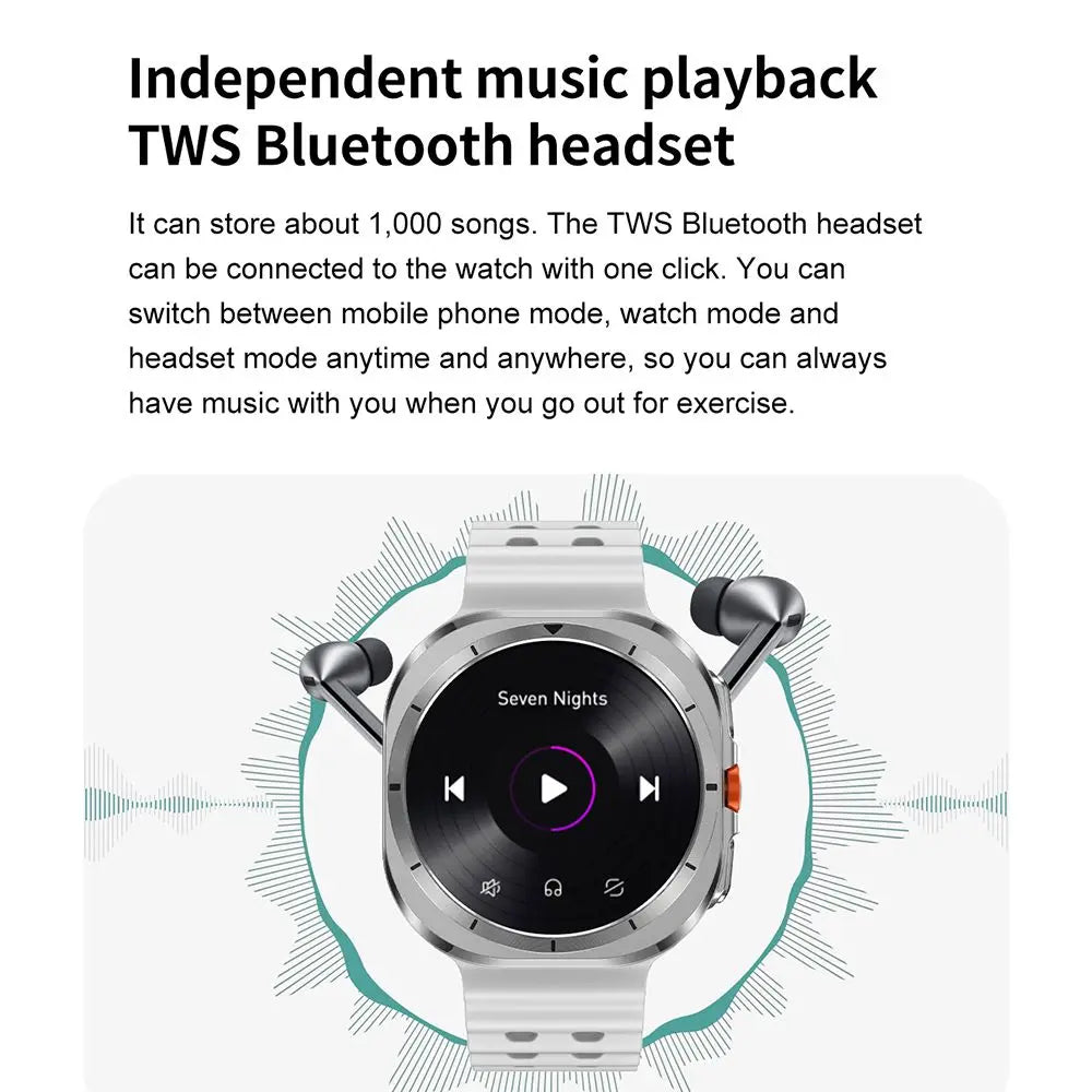 2025 New Smart Watch 7 Ultra 32GB Big Memory Smart Watch Men HD Bluetooth Calk MP3/MP4 Player IP68 Waterproof Smartwatches Women
