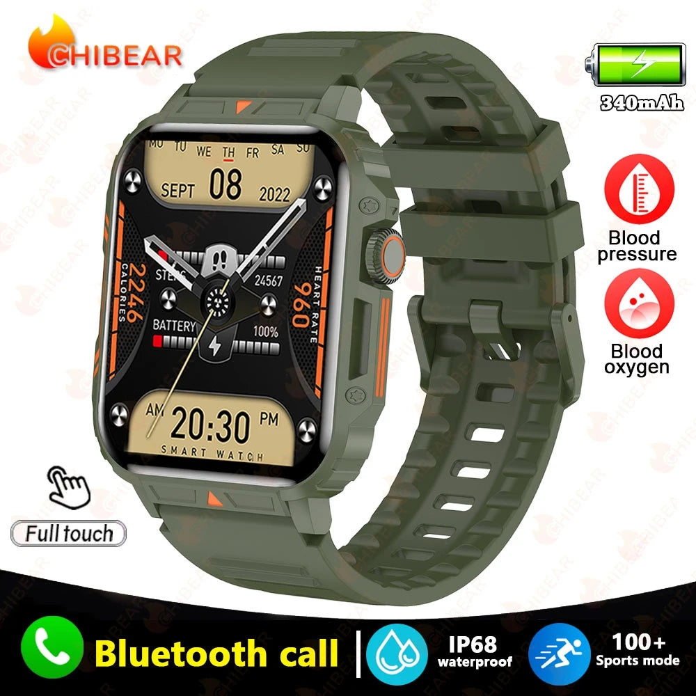 2024 New Smart Watch Men 1.95 Inches Bluetooth Call IP68 Waterproof Sport Mode Health monitoring Smartwatches For Huawei Xiaomi