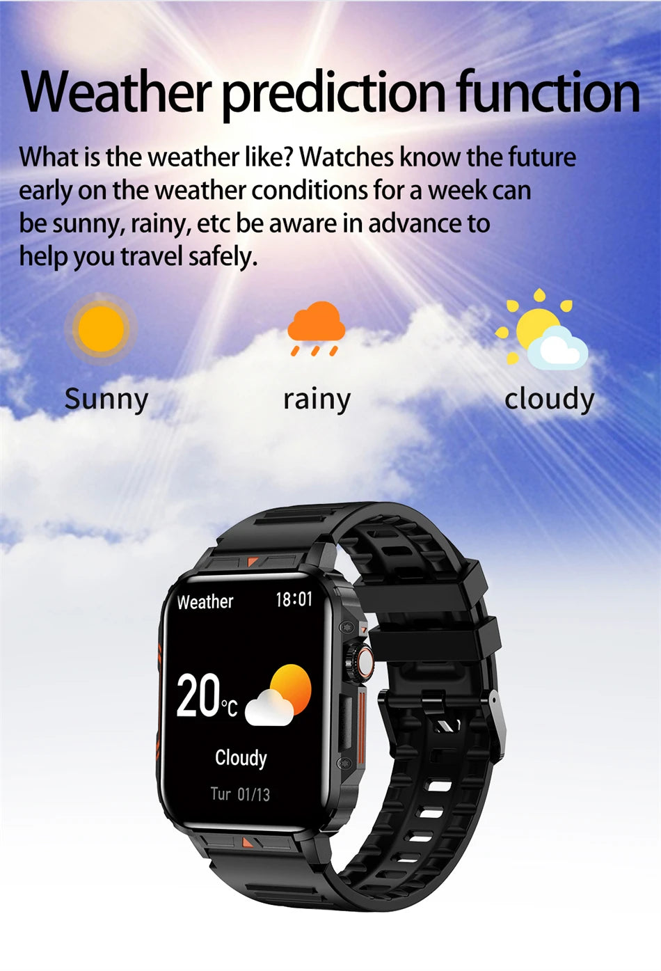 2024 New Smart Watch Men 1.95 Inches Bluetooth Call IP68 Waterproof Sport Mode Health monitoring Smartwatches For Huawei Xiaomi