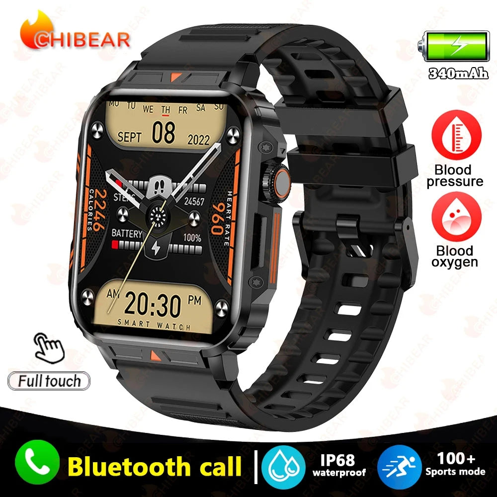 2024 New Smart Watch Men 1.95 Inches Bluetooth Call IP68 Waterproof Sport Mode Health monitoring Smartwatches For Huawei Xiaomi