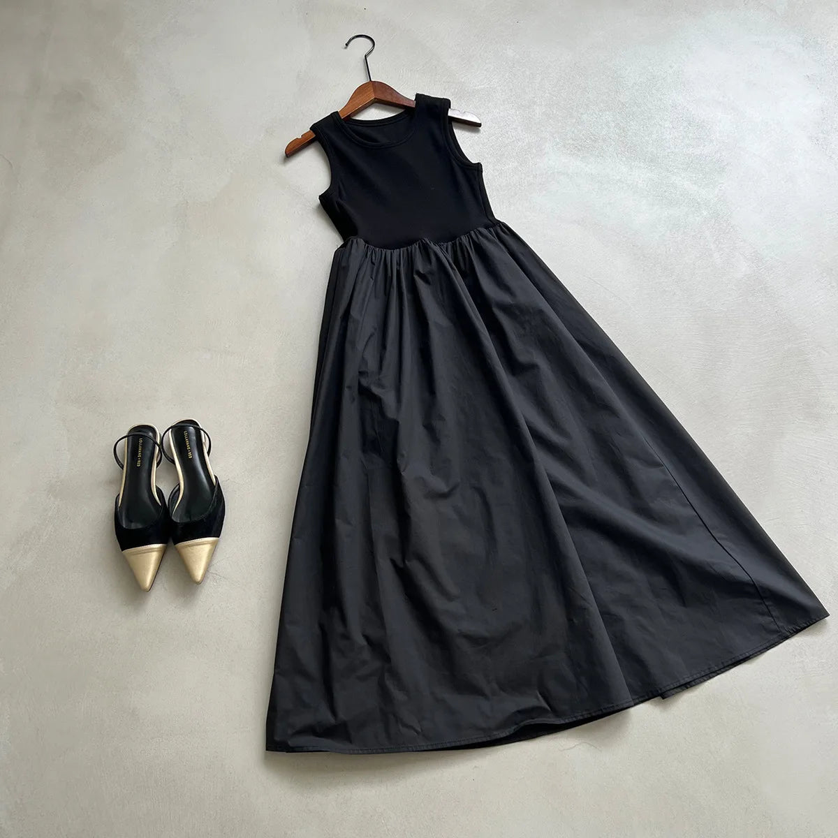Vestidos De Mujer Slim Vest Pink Sleeveless Knitted Dress New Maxi Dresses for Women Robe Femme Tank Black