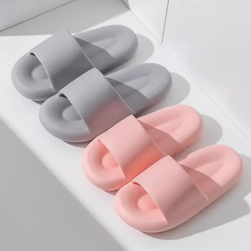New Cloud Soft EVA Slippers Couples Home Outdoor Slipper Summer Beach Sandals Men Flip Flops Women Bedroom Thick Bottom Shoes