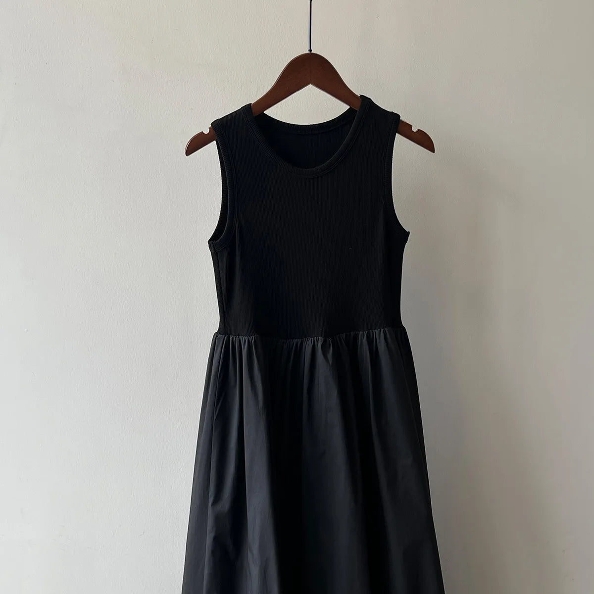 Vestidos De Mujer Slim Vest Pink Sleeveless Knitted Dress New Maxi Dresses for Women Robe Femme Tank Black