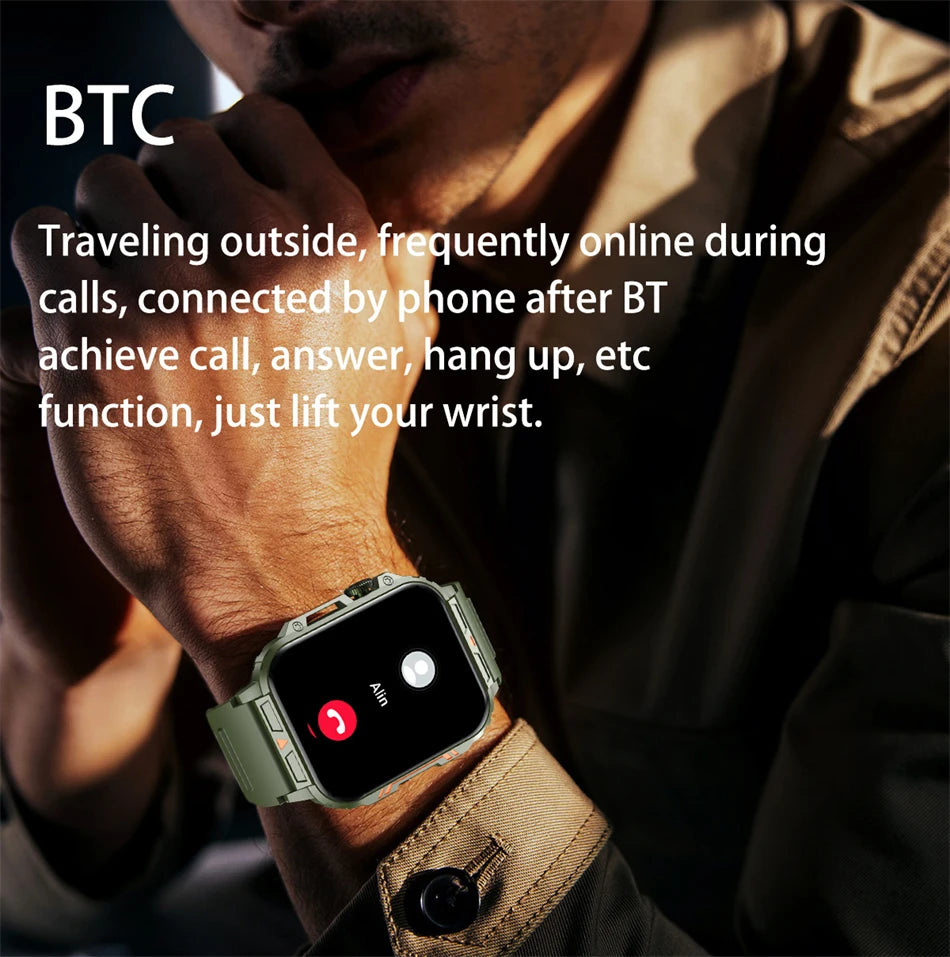 2024 New Smart Watch Men 1.95 Inches Bluetooth Call IP68 Waterproof Sport Mode Health monitoring Smartwatches For Huawei Xiaomi