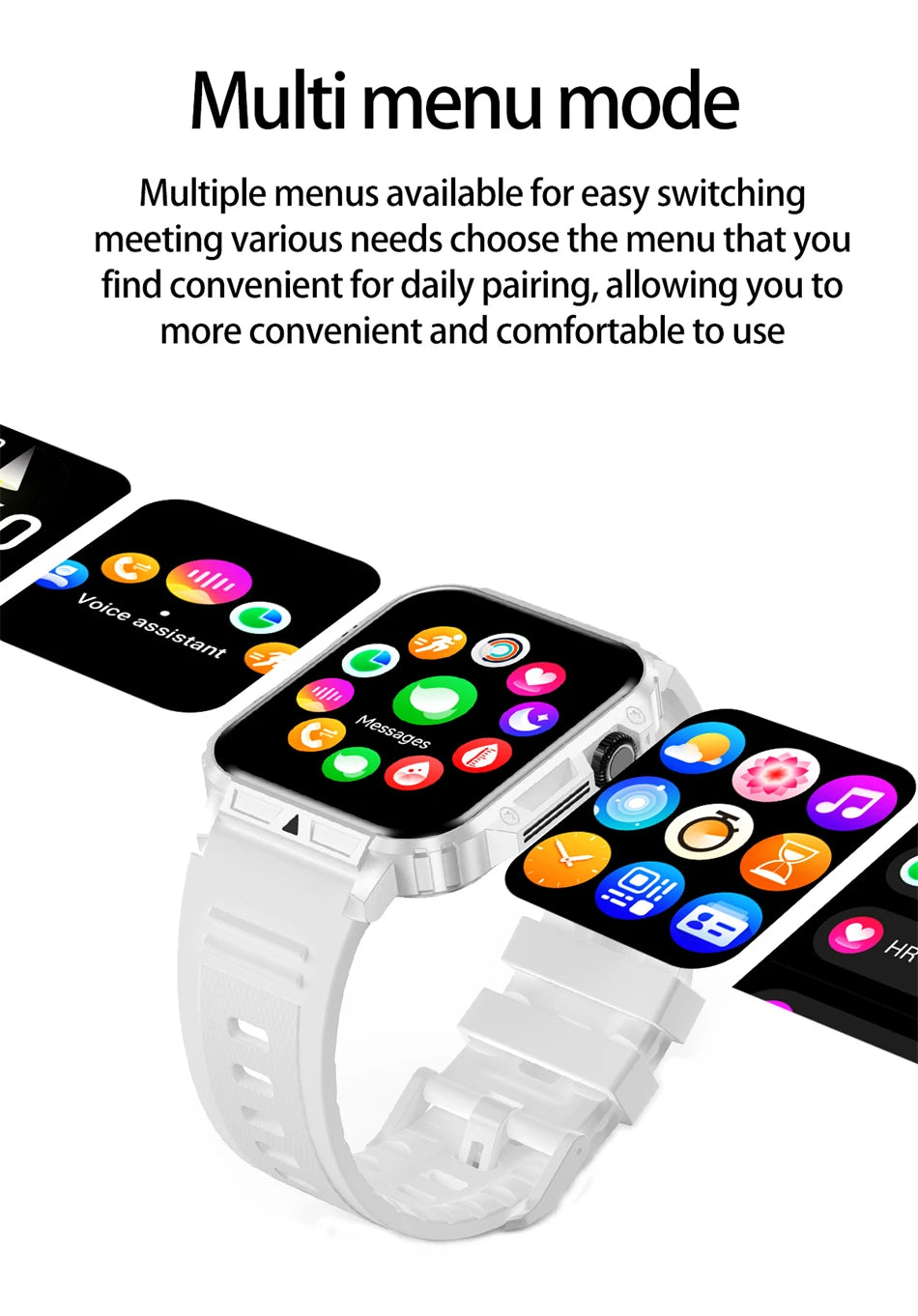 2024 New Smart Watch Men 1.95 Inches Bluetooth Call IP68 Waterproof Sport Mode Health monitoring Smartwatches For Huawei Xiaomi