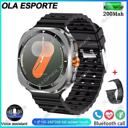 Smart Watch For Samsung Galaxy Watch 7 Ultra Men GPS Tracking NFC Control Smartwatch Health Tracker BT Call Smartwatches 2024