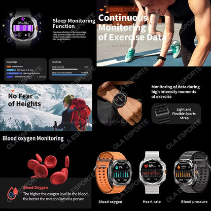 Smart Watch For Samsung Galaxy Watch 7 Ultra Men GPS Tracking NFC Control Smartwatch Health Tracker BT Call Smartwatches 2024
