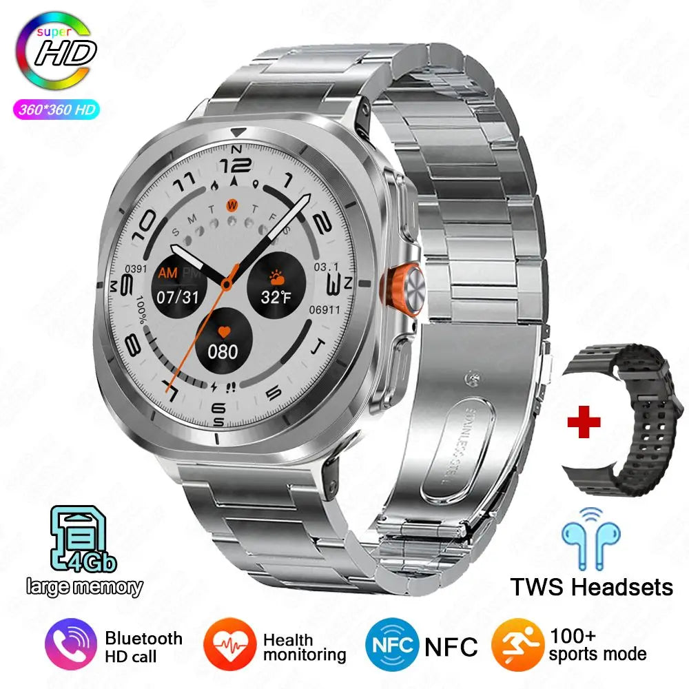 2025 New Smart Watch 7 Ultra 32GB Big Memory Smart Watch Men HD Bluetooth Calk MP3/MP4 Player IP68 Waterproof Smartwatches Women