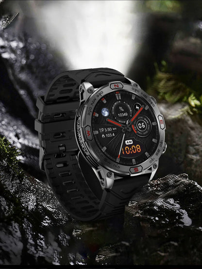 2024 New Outdoor Military GPS Smart Watch Men A466*466 HD AMOLED Screen Heart Rate Bluetooth Call IP68 Waterproof Smartwatches