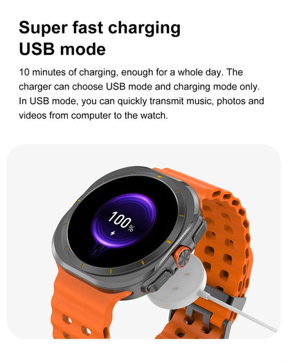 2025 New Smart Watch 7 Ultra 32GB Big Memory Smart Watch Men HD Bluetooth Calk MP3/MP4 Player IP68 Waterproof Smartwatches Women