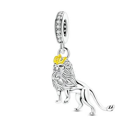 925 Sterling Silver Lovely Cat Dog Fire Dragon Dinosaur Animal Charms Beads Fit Pandach Original Bracelets Fine DIY Jewelry Gift