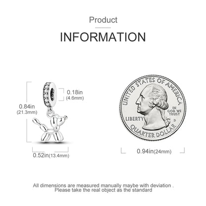 925 Sterling Silver Lovely Cat Dog Fire Dragon Dinosaur Animal Charms Beads Fit Pandach Original Bracelets Fine DIY Jewelry Gift