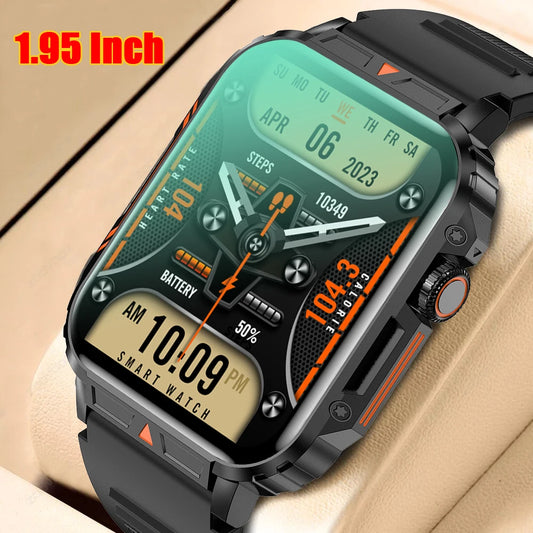 2024 New Smart Watch Men 1.95 Inches Bluetooth Call IP68 Waterproof Sport Mode Health monitoring Smartwatches For Huawei Xiaomi