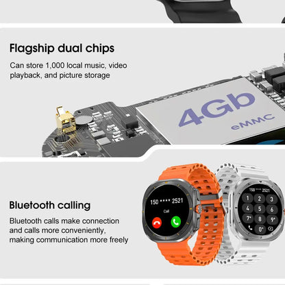 2025 New Smart Watch 7 Ultra 32GB Big Memory Smart Watch Men HD Bluetooth Calk MP3/MP4 Player IP68 Waterproof Smartwatches Women