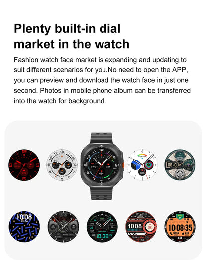2025 New Smart Watch 7 Ultra 32GB Big Memory Smart Watch Men HD Bluetooth Calk MP3/MP4 Player IP68 Waterproof Smartwatches Women