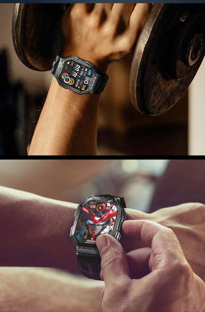 LOKMAT Ocean 3 Pro Sport Smart Watch Rugged Fitness Waterproof Smartwatches Heart Rate Monitor Full Touch Screen Watch