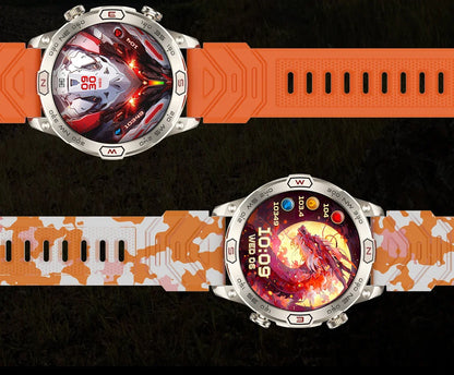 2024 New Outdoor Military GPS Smart Watch Men A466*466 HD AMOLED Screen Heart Rate Bluetooth Call IP68 Waterproof Smartwatches