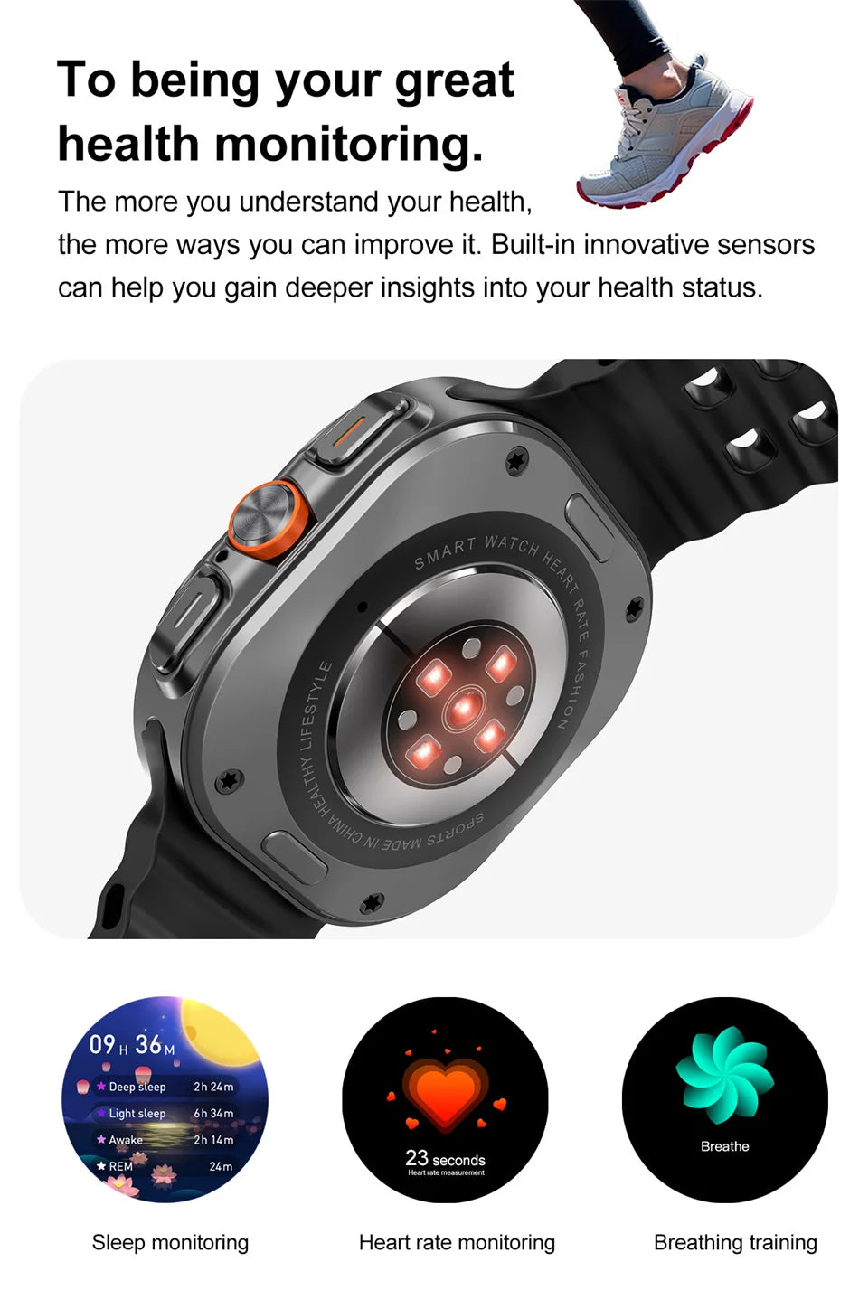 2025 New Smart Watch 7 Ultra 32GB Big Memory Smart Watch Men HD Bluetooth Calk MP3/MP4 Player IP68 Waterproof Smartwatches Women
