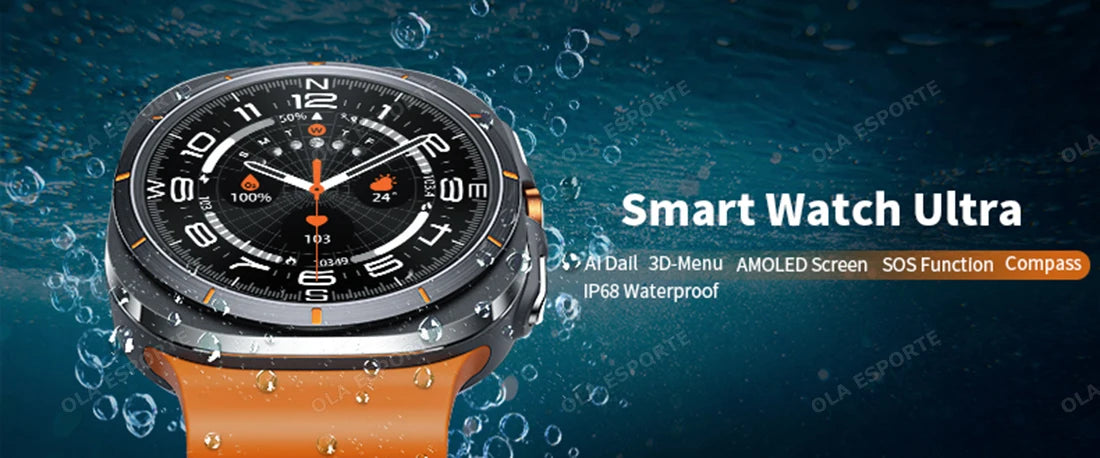 Smart Watch For Samsung Galaxy Watch 7 Ultra Men GPS Tracking NFC Control Smartwatch Health Tracker BT Call Smartwatches 2024