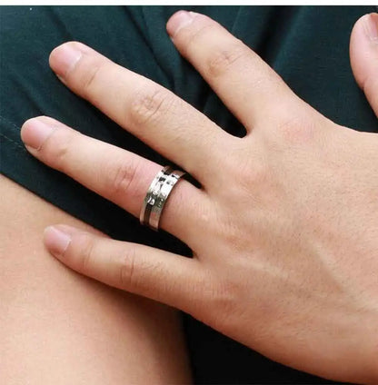 Fashion Couple Ring Charm Stainless Steel Couple Rings Zircon Men Women Wedding Rings Set Male Jewelry gift