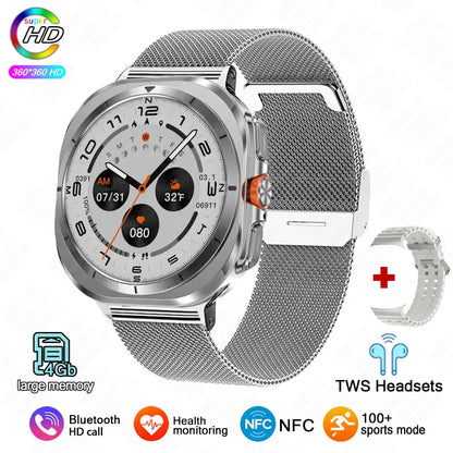 2025 New Smart Watch 7 Ultra 32GB Big Memory Smart Watch Men HD Bluetooth Calk MP3/MP4 Player IP68 Waterproof Smartwatches Women