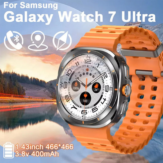 Smart Watch For Samsung Galaxy Watch 7 Ultra Men GPS Tracking NFC Control Smartwatch Health Tracker BT Call Smartwatches 2024