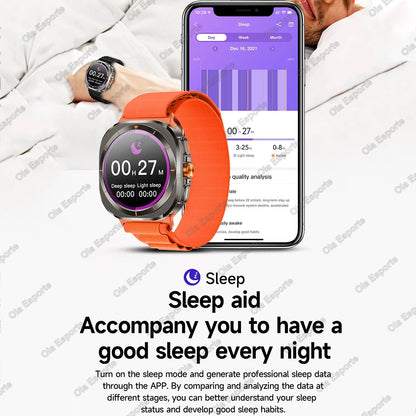 Smart Watch For Samsung Galaxy Watch 7 Ultra Men GPS Tracking NFC Control Smartwatch Health Tracker BT Call Smartwatches 2024