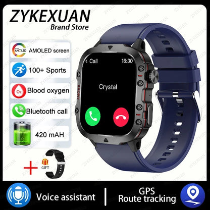 2024 For Xiaomi New Rugged Military GPS Smart Watch Men Bluetooth Call Health Monitoring AI Voice Sports Waterproof Smartwatches