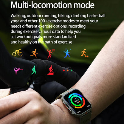 2024 New Smart Watch Men 1.95 Inches Bluetooth Call IP68 Waterproof Sport Mode Health monitoring Smartwatches For Huawei Xiaomi