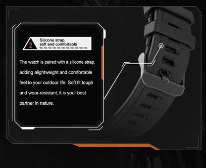 2024 New Outdoor Military GPS Smart Watch Men A466*466 HD AMOLED Screen Heart Rate Bluetooth Call IP68 Waterproof Smartwatches