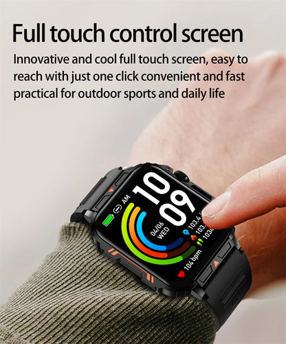 2024 New Smart Watch Men 1.95 Inches Bluetooth Call IP68 Waterproof Sport Mode Health monitoring Smartwatches For Huawei Xiaomi