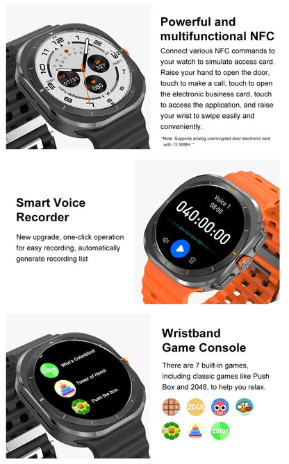 2025 New Smart Watch 7 Ultra 32GB Big Memory Smart Watch Men HD Bluetooth Calk MP3/MP4 Player IP68 Waterproof Smartwatches Women